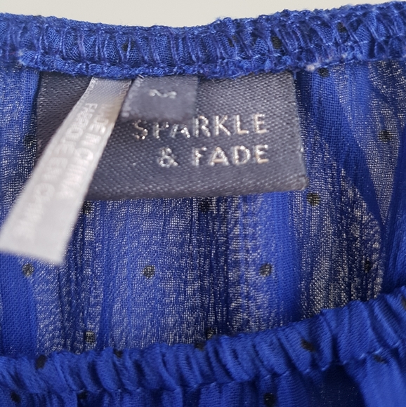 Sparkle & Fade off shoulder chiffon dress - Picture 3 of 5